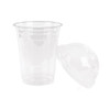 Khaleej Pack Disposable Cup With Dome Lid, PET, 14 Oz, 92MM Dia, Clear, 50 Pcs/Pack