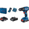 Bosch Professional Cordless Combi Drill Kit, GSB-185-LI, 18V, 13MM Chuck Capacity, 28 Pcs/Kit