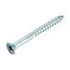 GI Half Thread Wood Screw, Zinc Plated, Countersunk Head, M10 Thread Dia x 2 Inch Length, 250 Pcs/Pack