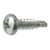 Self Drilling Screw, Zinc Plated, Pan Head, M12 Thread Dia x 2 Inch Length, 1000 Pcs/Pack