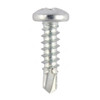 Self Drilling Screw, Zinc Plated, Pan Head, M12 Thread Dia x 2 Inch Length, 1000 Pcs/Pack