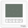 Schneider Electric Fan Coil Thermostat, TC903-3A2L, Spacelogic TC900 Series, 2P, Backlit LCD, 240VAC, 5 to 35 Deg.C, White