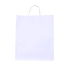Square Bottom Paper Bag With Handles, 34CM Height x 34CM Width x 18CM Depth, White, 200 Pcs/Pack