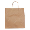 Square Bottom Paper Bag With Handles, 26CM Height x 30CM Width x 8CM Depth, Brown, 200 Pcs/Pack