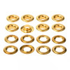 Eyelet Ring, Metal, 10MM Hole Dia x 18MM Outer Dia, Gold, 100 Pcs/Pack