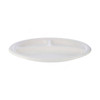 Bio-Degradable 3 Compartment Plate,  Width x  Length, White, 500 Pcs/Pack