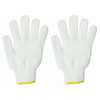 Knitted Gloves, YCG, Cotton, 600GM, Free Size, White, 12 Pairs/Pack