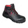 Lancer High Ankle Labor Safety Shoes, TP-109, Model S, Genuine Leather, S3 SRA, Size38, Black