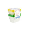 Hotpack Heavy Duty Microwave Container With Color Lid Combo, 500ML+1000ML, 10 Pcs/Set