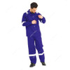 Prime Captain Permanent Flame Retardant Jacket/Trouser, FRPS300, 100% Cotton, 300 GSM, M, Blue