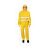 Workland Heavy Duty Reflective Rain Suit, SIC, Dacron/PVC, M, Yellow