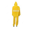 Workland Heavy Duty Reflective Rain Suit, SIC, Dacron/PVC, 3XL, Yellow