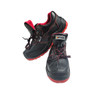 Wurth Low Ankle Safety Shoes, W-Max, PU Synthetic Leather, Size42, Red/Black