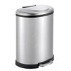 Akc Pedal Trash Bin, SS46-8, Stainless Steel, 50 Ltrs, Silver