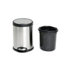 Akc Trash Bin With Pedal, SS07-5-V2, Stainless Steel, 5 Ltrs, Silver
