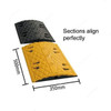 Speed Hump, Rubber, 50MM Height x 350MM Width x 1 Mtr Length, Yellow/Black
