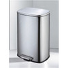 Akc Pedal Trash Bin, SS34-50, Stainless Steel, 50 Ltrs, Silver