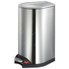 Akc Pedal Trash Bin, SS27-30, Stainless Steel, 30 Ltrs, Silver