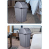 Akc Garbage Bin With Lid, GC20-25, Plastic, 25 Ltrs, Grey