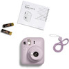 Instax Fujifilm Mini 12 Instant Camera, 62 x 46MM Print Size, 0.3 Mtrs Focus Range, Lilac Purple