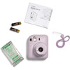 Instax Fujifilm Mini 12 Instant Camera, 62 x 46MM Print Size, 0.3 Mtrs Focus Range, Lilac Purple