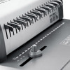 Deli Manual Comb Binding Machine, 3873, Metal, 425 Sheets Binding Capacity, Dark Grey
