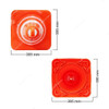 Evelux Unbreakable Traffic Cone, 12325-TK-R2, PVC, 90CM Height, 38.5 x 38.5CM Base Size, Orange