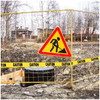 Traffic Safety Adhesive Caution Warning Tape, WRN3100M-CY, 3 Inch Width x 100 Mtrs Length, Yellow
