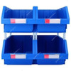 Excellent Plastic Storage Bin, EP008, Polypropylene, 17.5CM Height x 21.5CM Width x 37CM Length, Blue Excellent Plastic Storage Bin, EP008, Polypropylene, 17.5CM Height x 21.5CM Width x 37CM Length, Blue