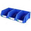 Excellent Plastic Storage Bin, EP002, Polypropylene, 12.5CM Height x 15CM Width x 24CM Length, Blue
