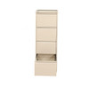 Rigid Vertical Filing Cabinet, RGD-14S, CRCA Steel, 4 Drawer, 1320MM Height x 465MM Width x 620MM Length, Beige