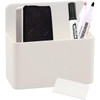 Kienai Wall Mounted Magnetic Dry Erase Marker Holder, ‎AC-205, ABS, 9CM Height x 5CM Width x 9CM Depth, Ivory