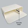 Kienai Wall Mounted Magnetic Dry Erase Marker Holder, ‎AC-205, ABS, 9CM Height x 5CM Width x 9CM Depth, Ivory