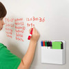 Kienai Wall Mounted Magnetic Dry Erase Marker Holder, ‎AC-205, ABS, 9CM Height x 5CM Width x 9CM Depth, Ivory