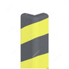 Warrior PU Foam Corner Guard, 50MM x 50MM Wing Size, 1 Mtr Height, Black/Yellow