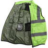 Broleo Cooling Safety Vest With 2 Fans, ‎Polyester, Free Size, Neon