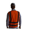 Empiral Reflective High Visibility Safety Vest, E108084221, Polyester, M, Fluorescent Orange