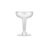 Hotpack Champagne Glass, Plastic, 4.5 Oz Capacity, Clear, 6 Pcs/Pack