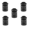 Clip Type Flexible Conduit Adaptor, PVC, 20MM Thread Size, Black, 5 Pcs/Pack