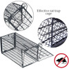 Mouse Trap Cage, Alloy Steel/Iron, 11CM Height x 11CM Width x 24CM Length, Black