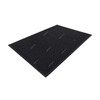 Non-Slip Bath Rug, Chenille/Rubber, 44CM Width x 75CM Length, Black