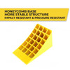 Wheel Chock, Plastic, M, 18CM Height x 16CM Width x 39CM Length, Yellow