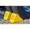 Wheel Chock, Plastic, M, 18CM Height x 16CM Width x 39CM Length, Yellow