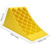 Wheel Chock, Plastic, M, 18CM Height x 16CM Width x 39CM Length, Yellow