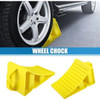 Wheel Chock, Plastic, S, 10CM Height x 10CM Width x 16CM Length, Yellow
