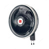 Novex Wall Fan, NV-WF18-BLK, Plastic/Metal, 70W, 1400 RPM, 3 Blade, 18 Inch, Black/White