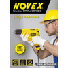 Novex Electric Drill, NPT-ED-450, 240VAC, 450W, 3300 RPM, 1.5-10MM Chuck Size