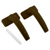 Dorfit Powder Coated Door Handle, DTADH224-BR, Aluminium, Brown