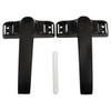 Dorfit Powder Coated Door Handle, DTADH237-BK, Aluminium, Black