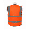 Executive Safety Vest, 6X6, Polyester, 130 GSM, 3XL, Orange
